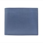 lethrix men's genuine leather bifold wallet with coin pocket navy blue | pakistan
